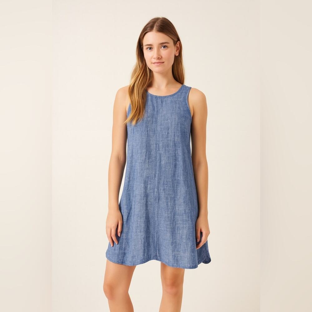 Saint Tropez West Blue Sleeveless Mini Dress